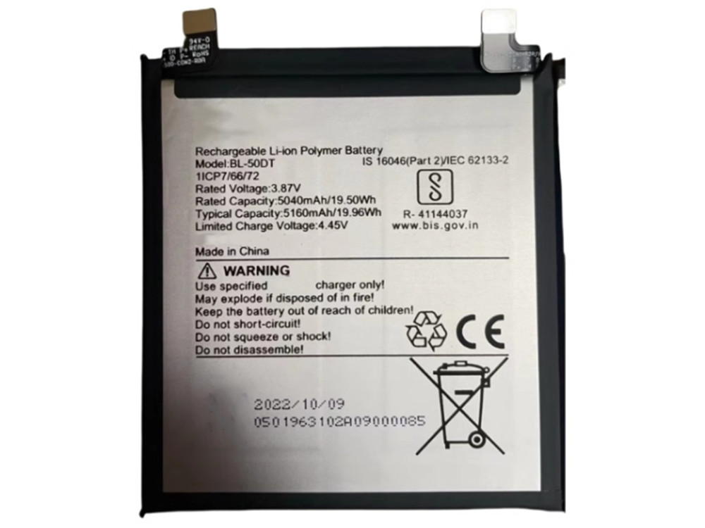 tecno BL-50DT 5160mAh/19.96WH BL-50DT